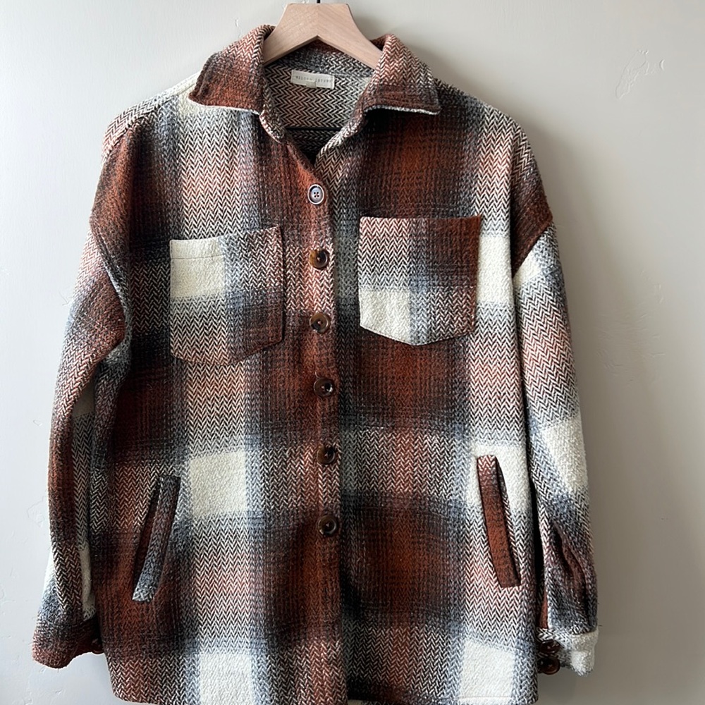 Gilded Intent Mixed Flannel Shacket